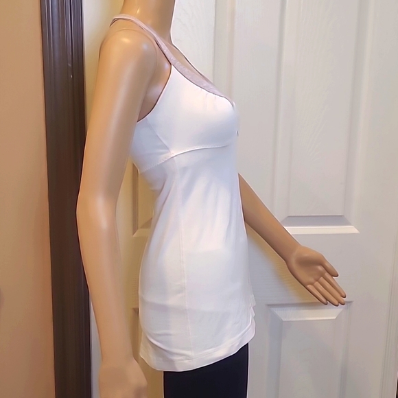 Lululemon gray & white tank top size 6 - Picture 3 of 8
